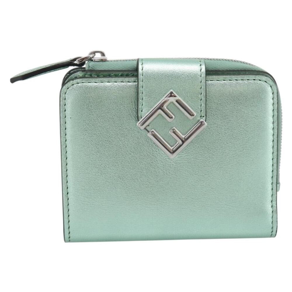 Fendi Leather Wallet 8M0490 Green